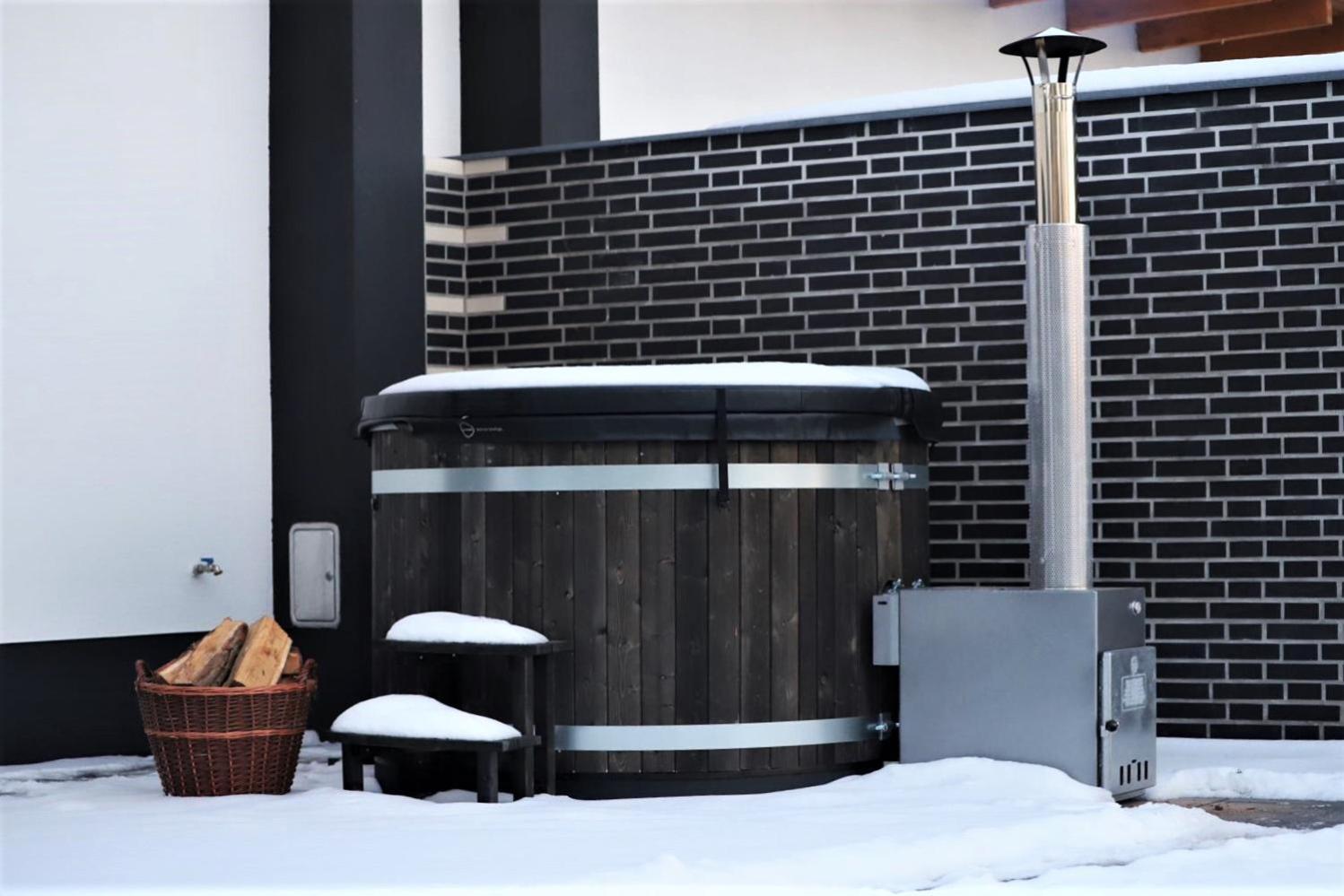 Fewo River I Wellnesstraum I Winterentspannung I Inkl Badefass I Kamin I Sauna ヴェンディッシュ・リーツ エクステリア 写真